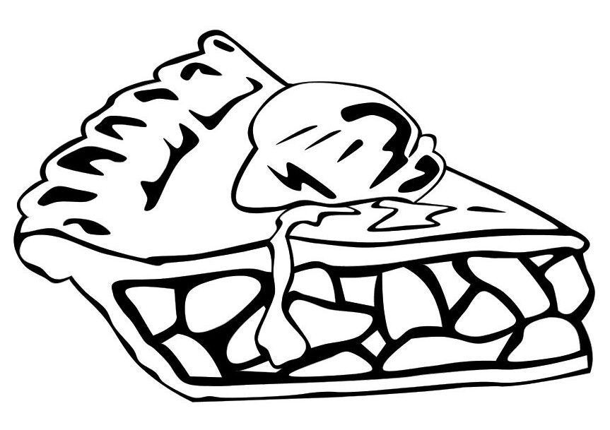 Pie Coloring Page