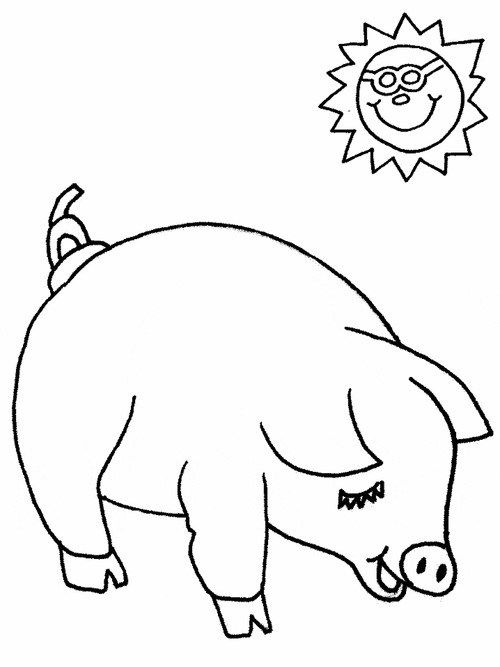 Coloring Pages for Pigs