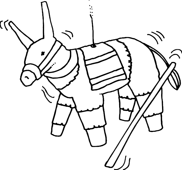 Pinata Coloring Page