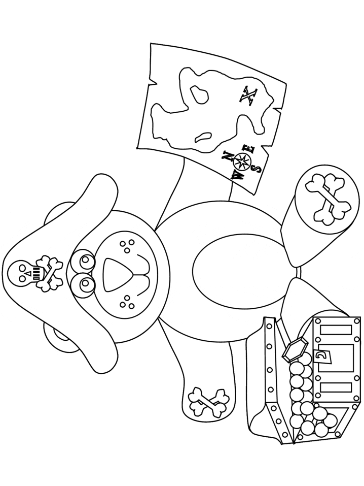 Pirate Bear Coloring Pages