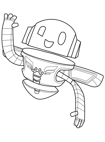 Pj Robot Coloring Pages