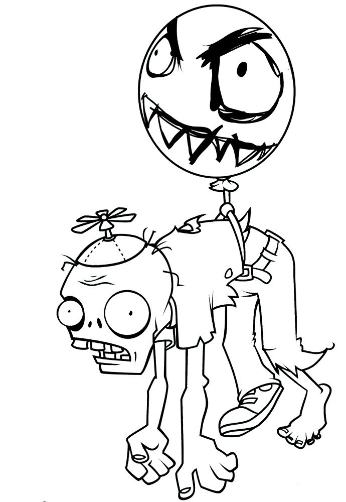 plants vs zombie totem coloring pages