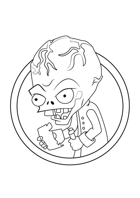 plants vs zombies zombie boss coloring pages