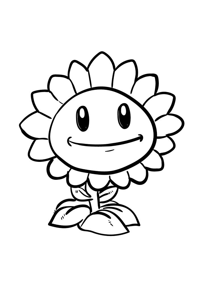 plants zombie solar flare coloring pages