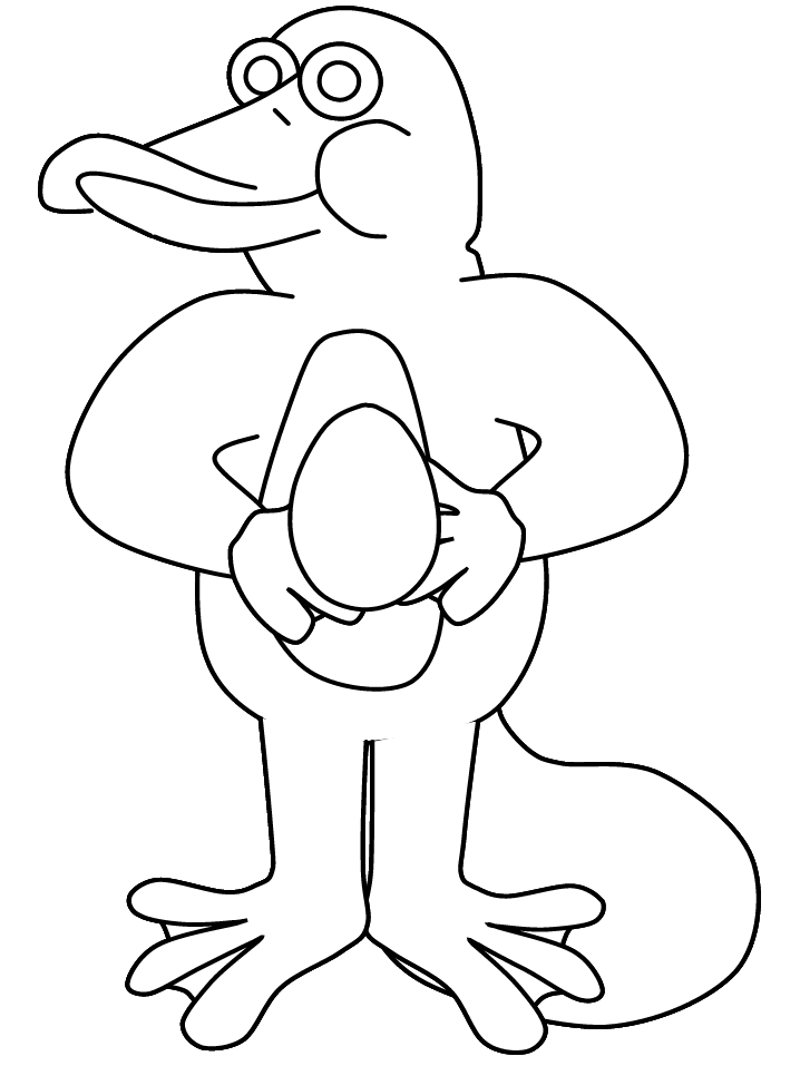 Platypus Animals Coloring Pages