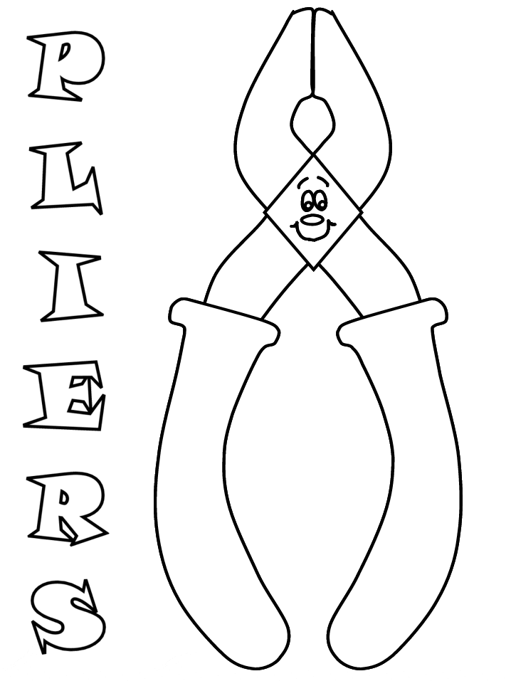 Pliers Construction Coloring Pages