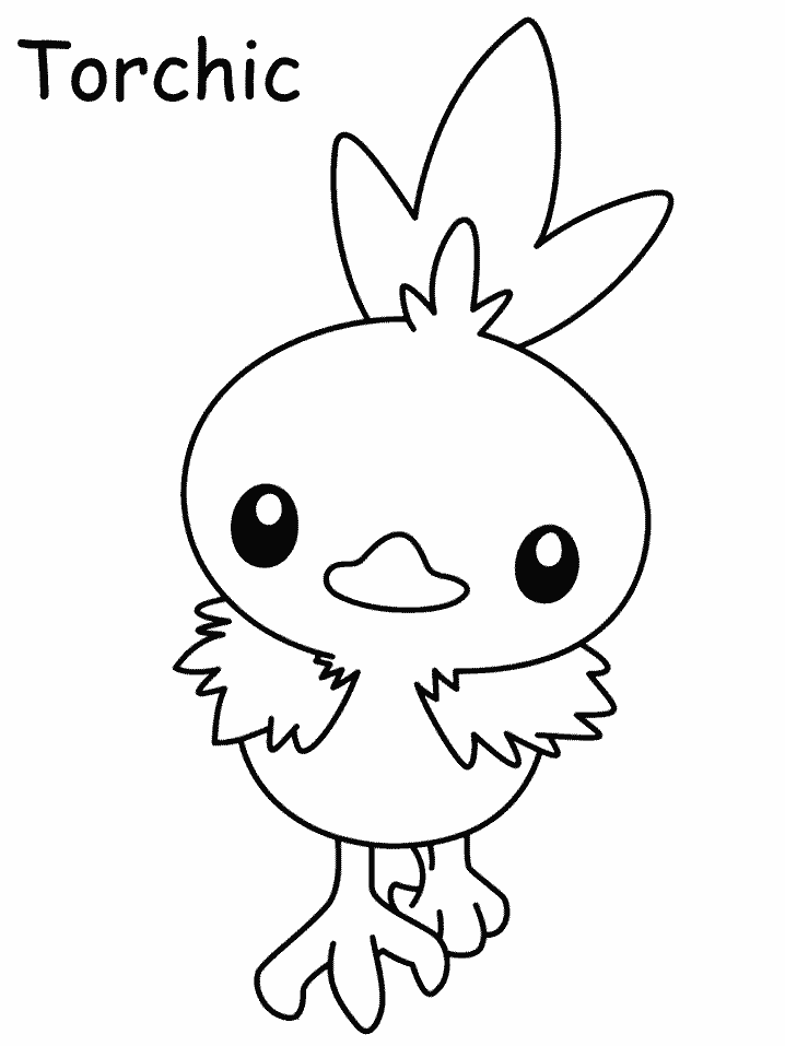 Torchic Coloring Pages