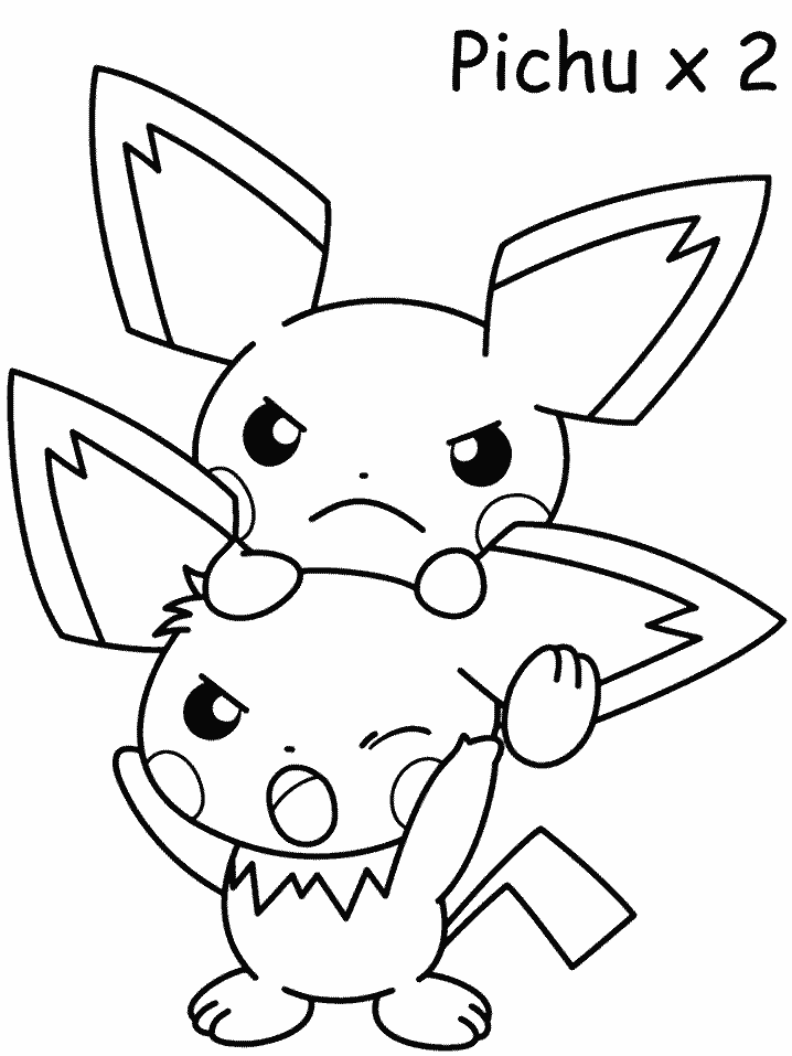 Pichu Coloring Pages