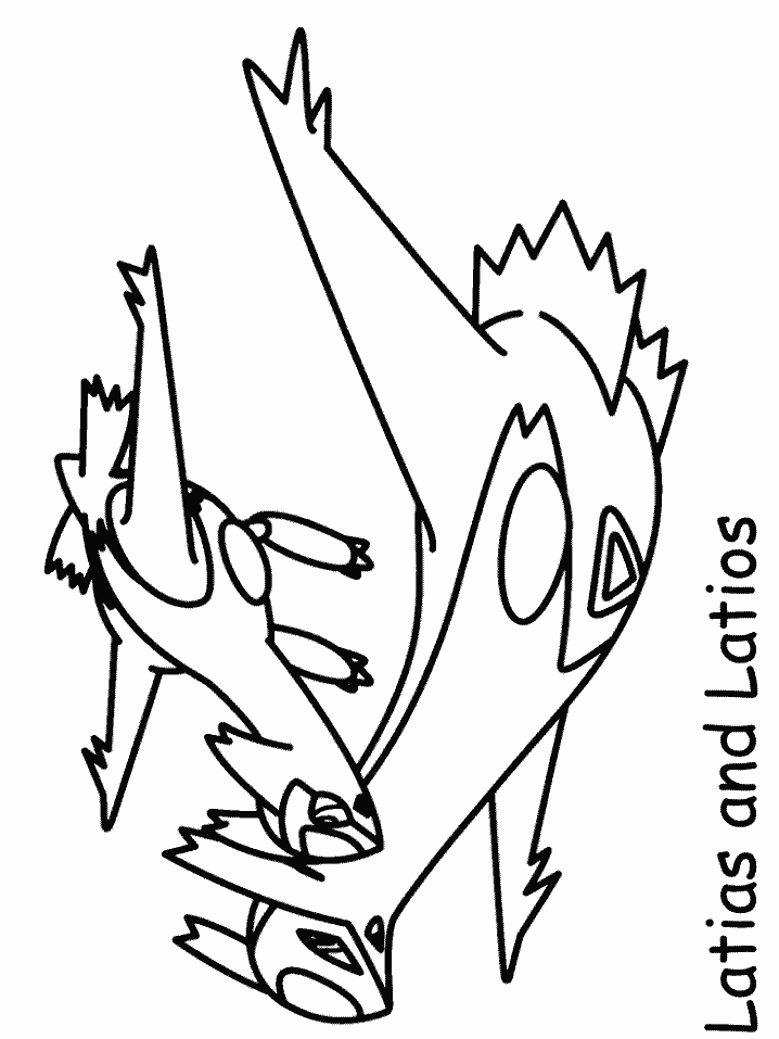 Latias And Latios Coloring Page