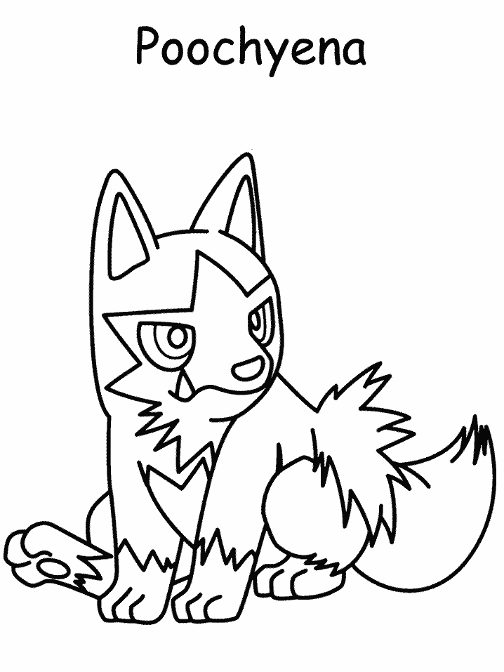 Poochyena Coloring Pages