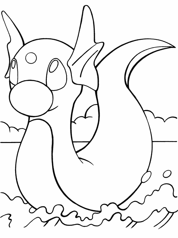 Dratini Coloring Pages