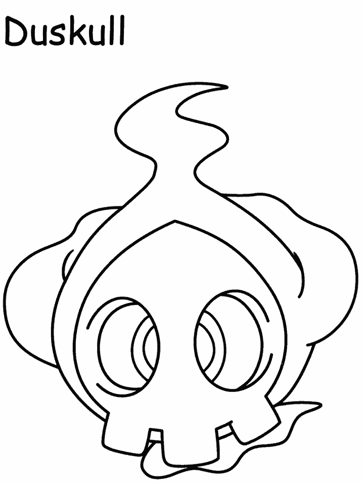 Duskull Coloring Pages Free