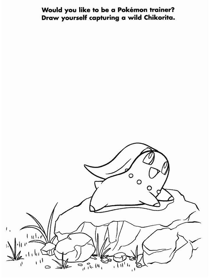 Chikorita Coloring Pages