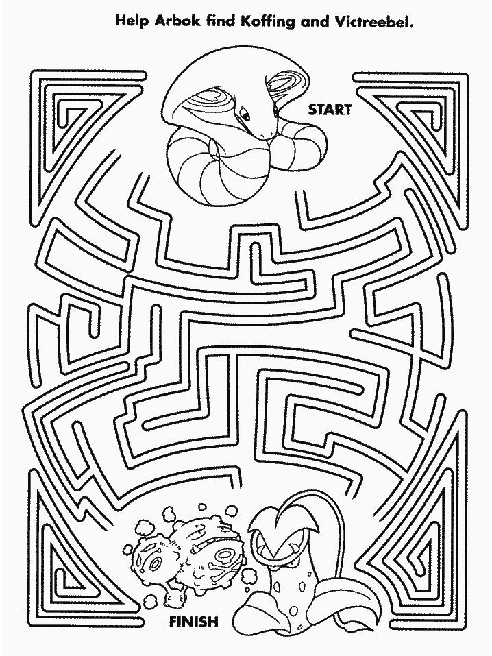 Finding Pokemon Coloring Pages