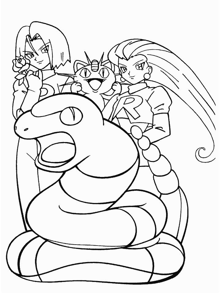 Team Rocket Coloring Pages