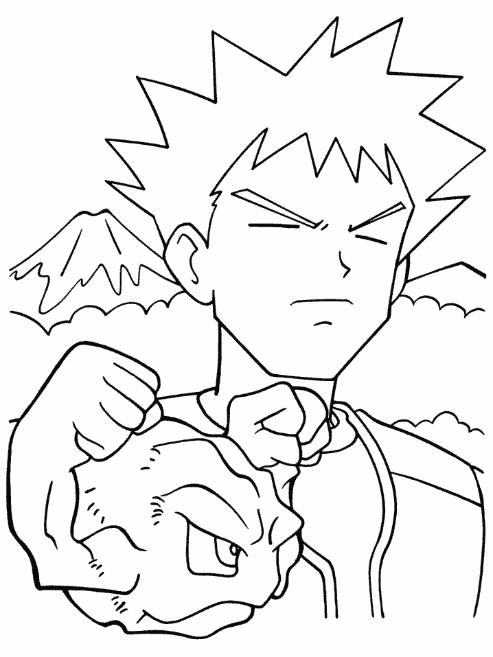 Brock Coloring Pages For Kids