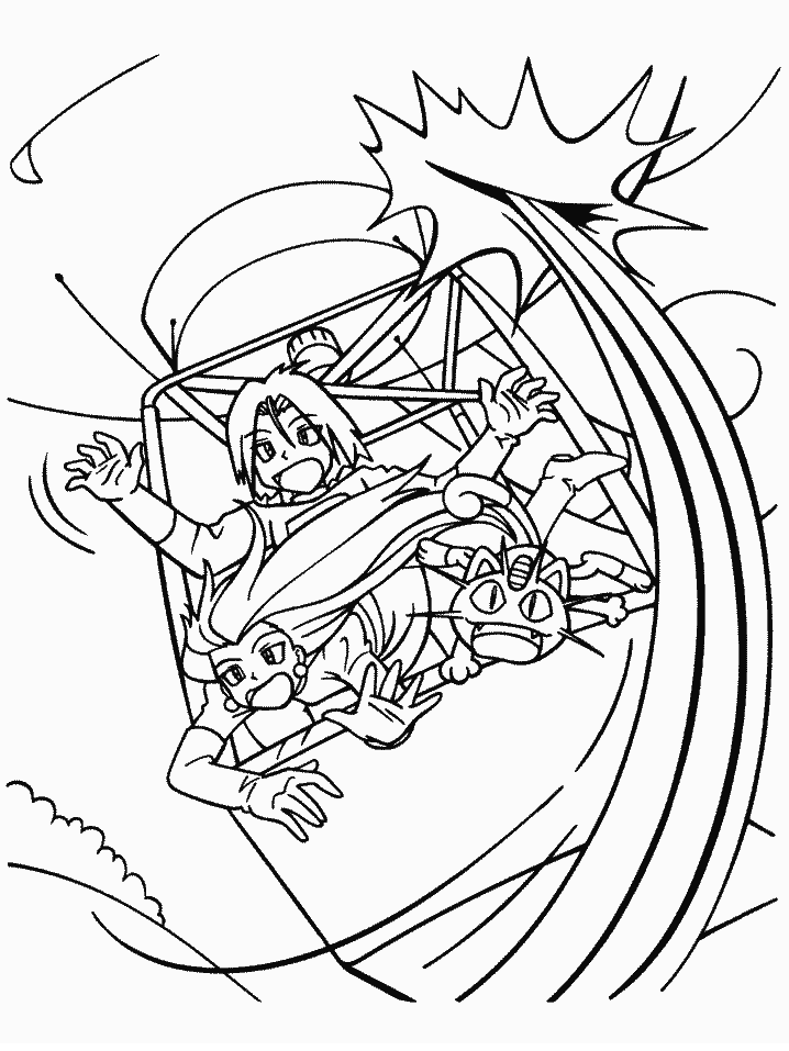 Team Rocket Coloring Page Free