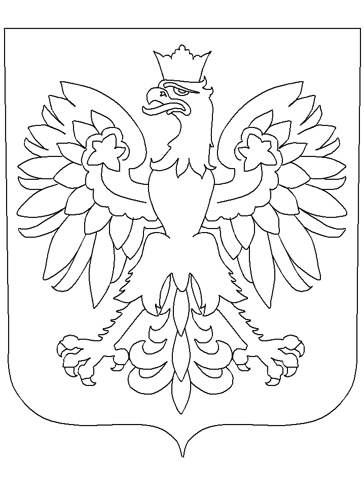 Poland Coat Of Arms Countries Coloring Pages coloring page & book for kids.
