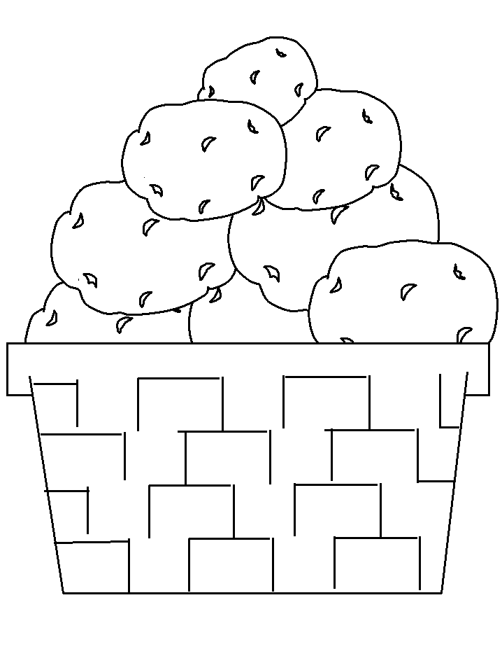 Poland Potato Countries Coloring Pages