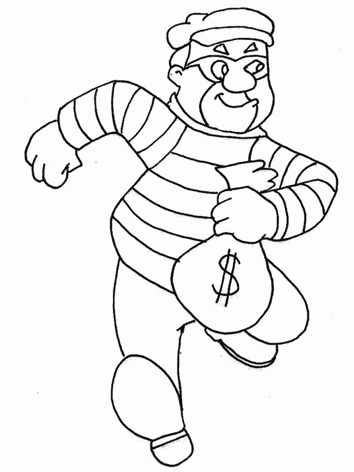 Theft Coloring Pages