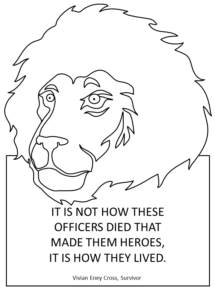 Lion Quotes Color Page
