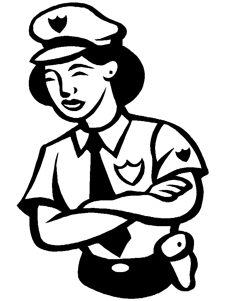 Police Women Coloring Pages