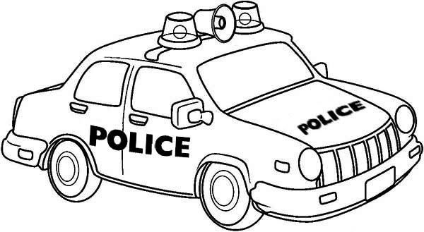 police car coloring pages