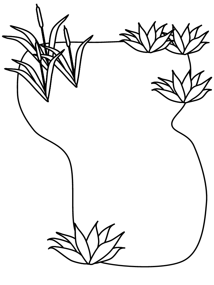 Pond Homes Coloring Pages