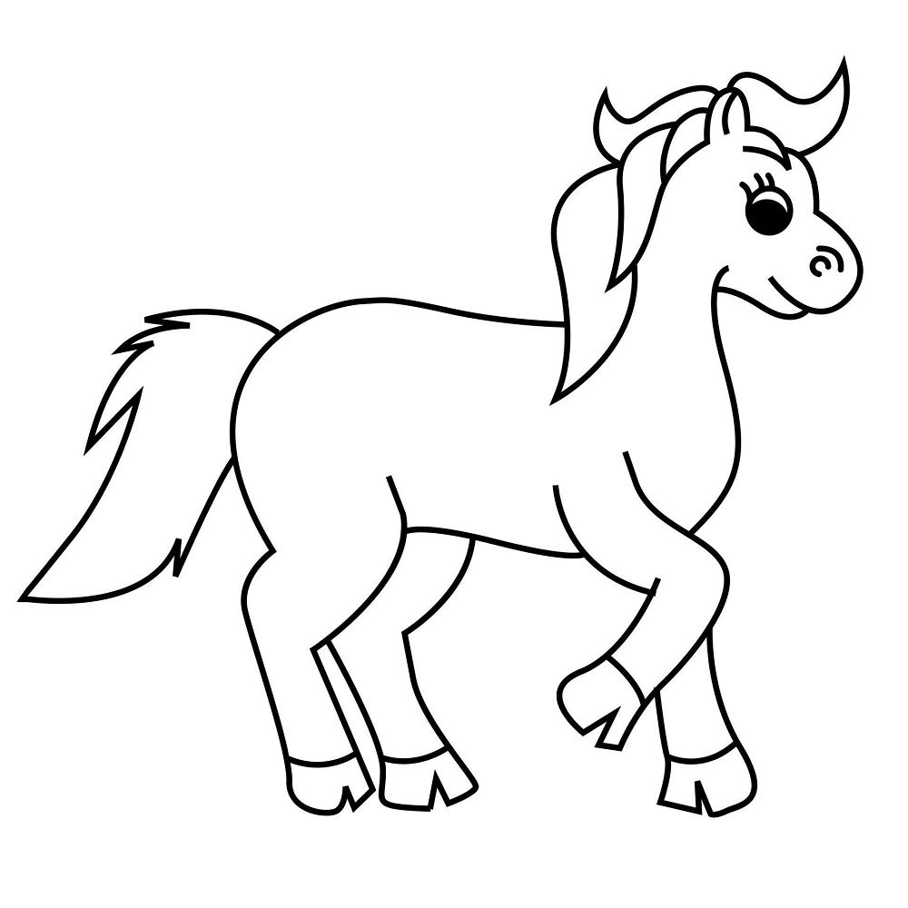 pony horse coloring pages