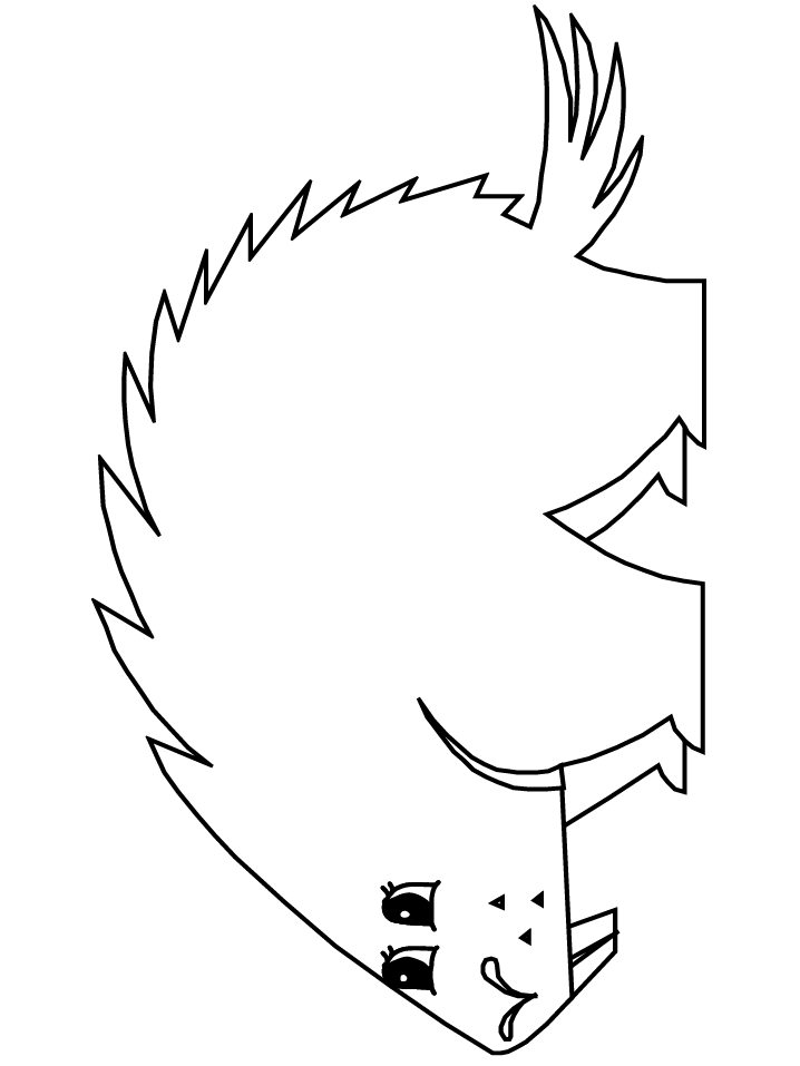 Porcupine Animals Coloring Pages