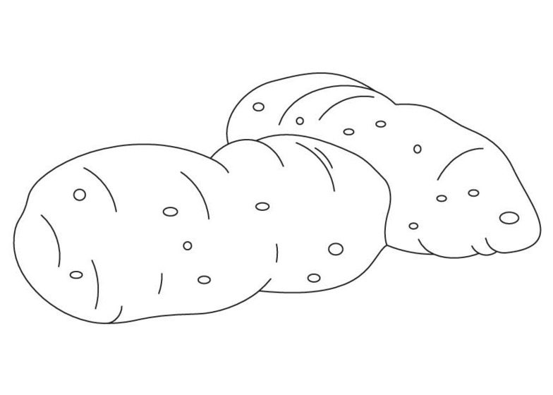 Potatoes Coloring Page