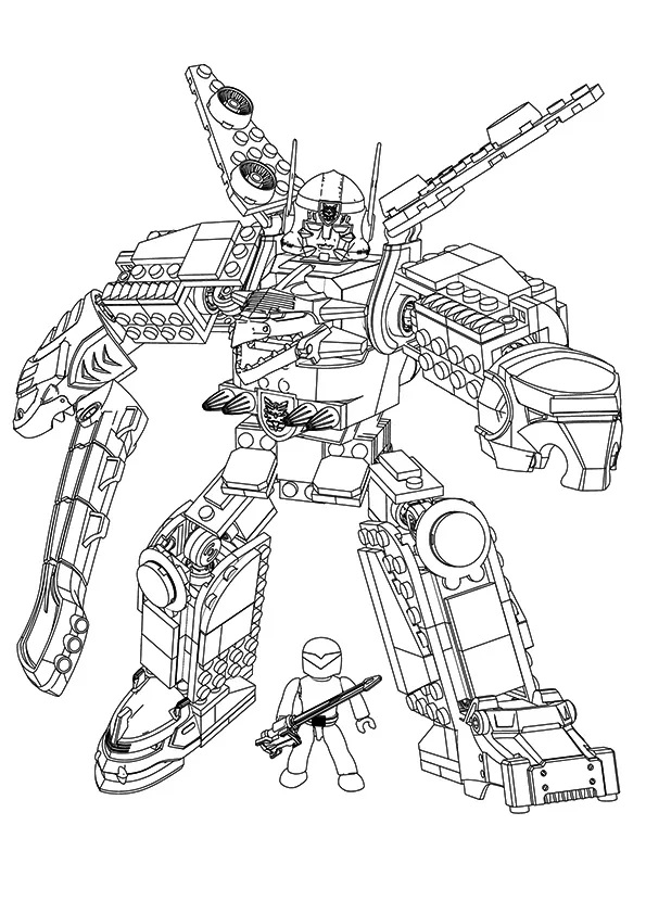 Power Rangers Robot Coloring Pages