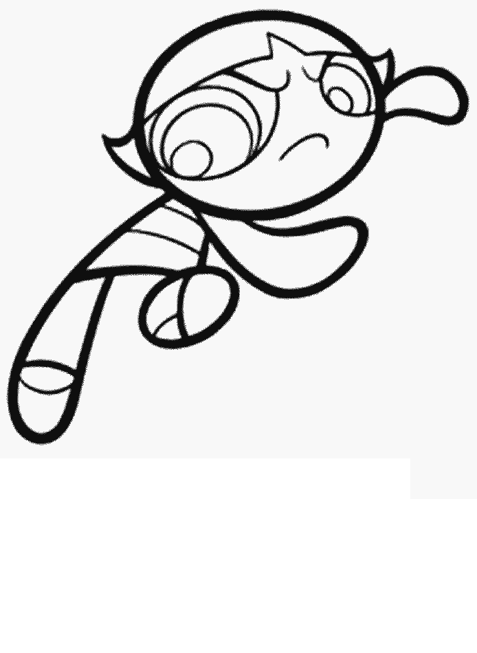 Powerpuff Girls Cartoons Coloring Page Free