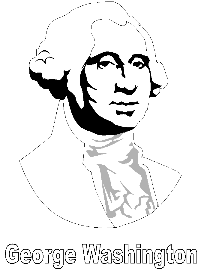 President George Washington Coloring Pages