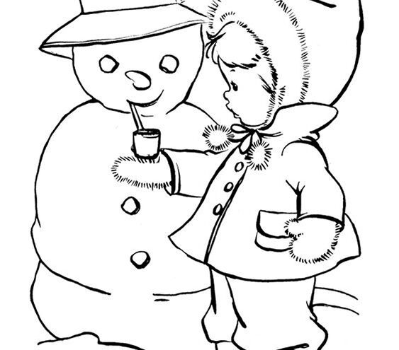 preschool printables winter coloring pages