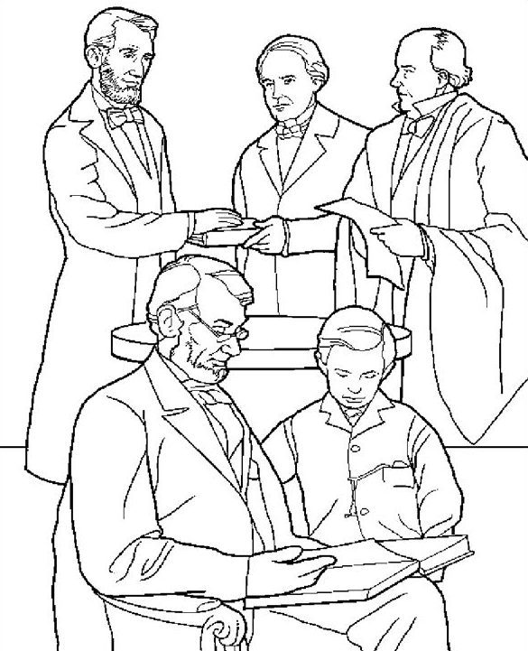 President's Day Coloring Page