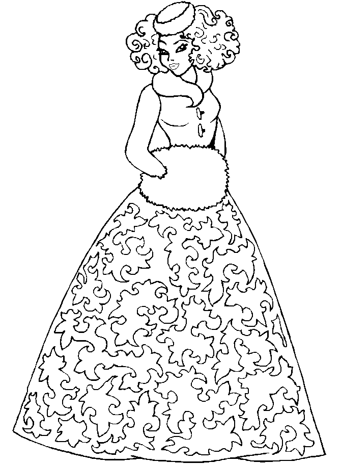 Free Pretty Girl Coloring Pages