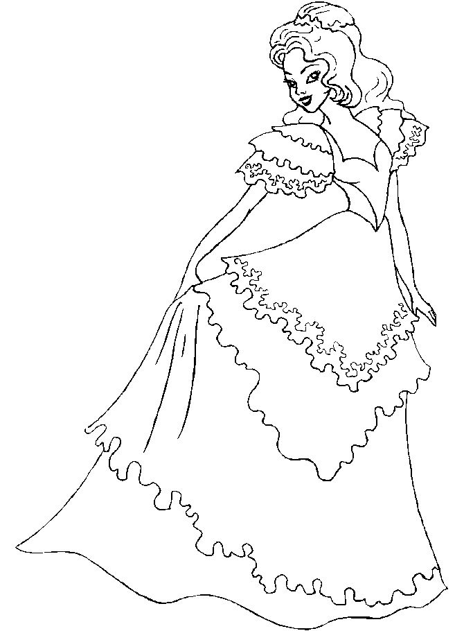 Pretty Girl Coloring Pages Printable Free