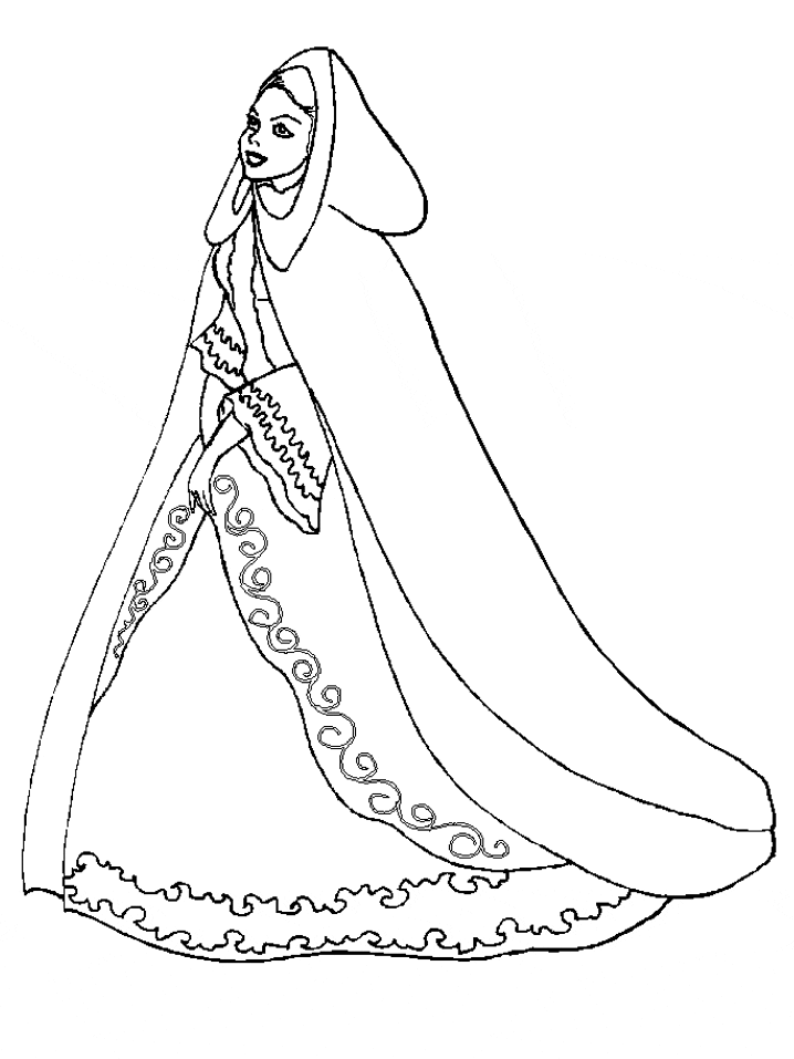Pretty Girl Coloring Pages Printable