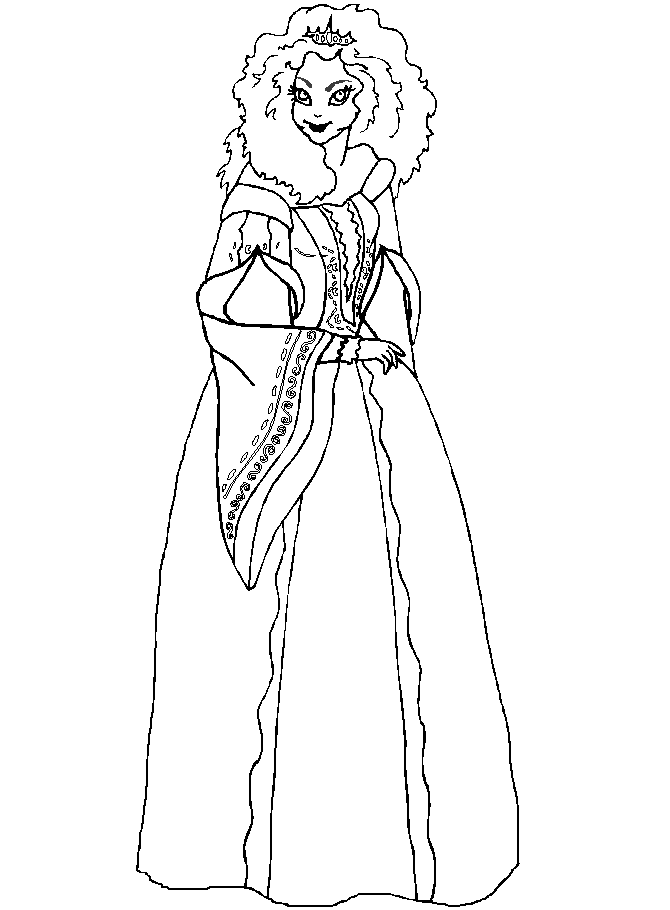 Pretty Girl Coloring Page Free