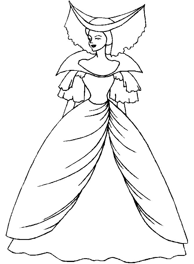 Free Pretty Girl Coloring Page