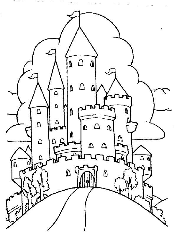 princess castle coloring pages