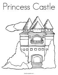 princess castle coloring page