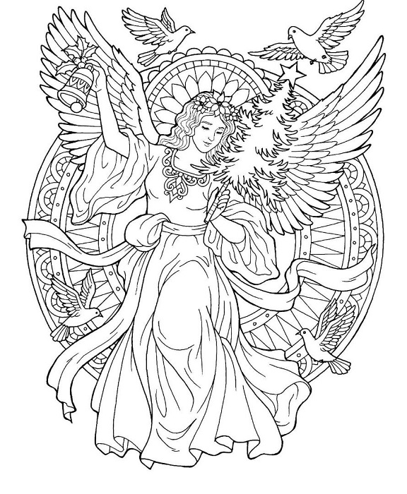 Printable Angel Coloring Pages