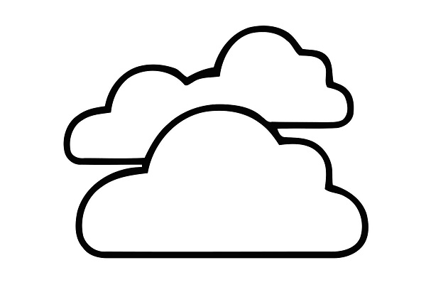 Printable Clouds Coloring Pages
