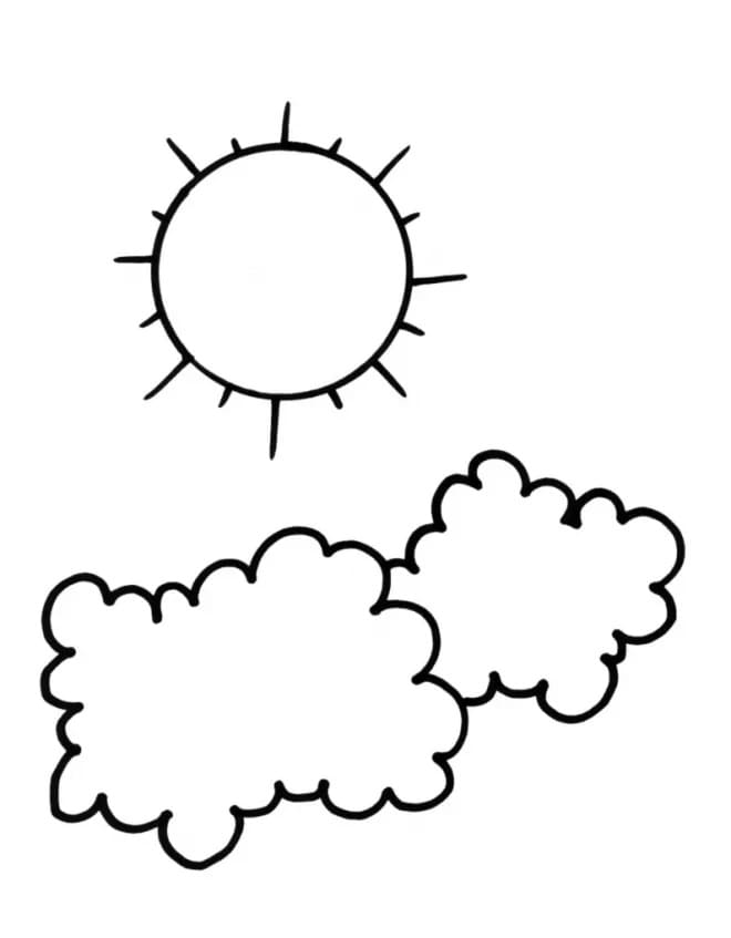 Printable Coloring Pages Clouds