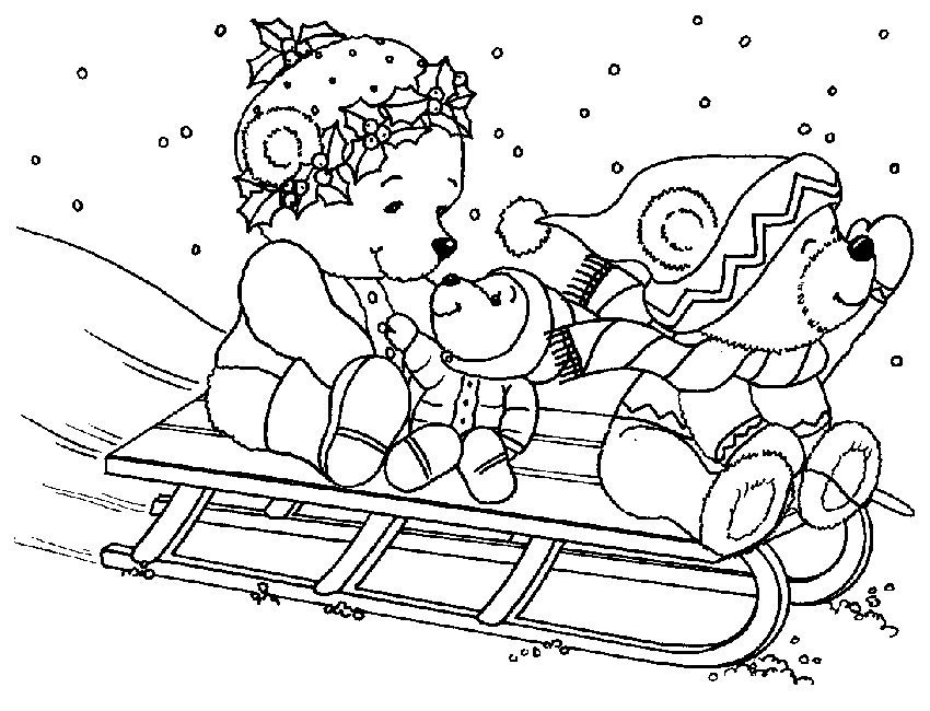 printable coloring pages for winter