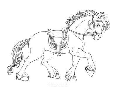 printable coloring pages horse