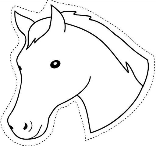 printable coloring pages of a horse face