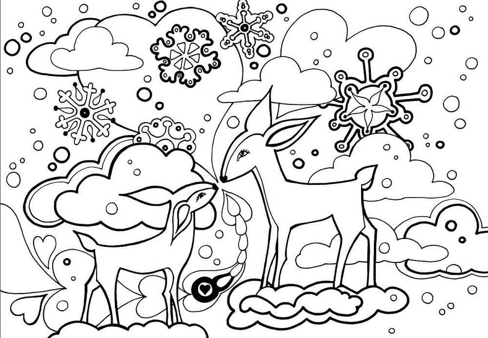 printable coloring pages winter